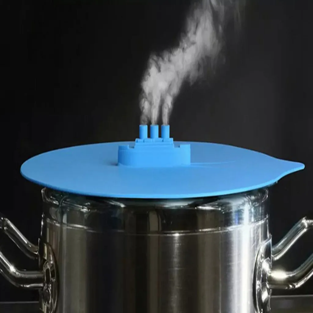 

Steam Ship Silicone Steamer Lid Food Fresh Covers Steaming Pot Lids Splash Cover Home Kitchen Storage Cover Silicone Steamer Lid