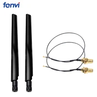 Nova banda dupla 6dbi sem fio wi-fi antena RP-SMA + mhf4/ipx trança cabo para ngff m.2 cartão intel ax200 9260 ax210 3g/4g módulo