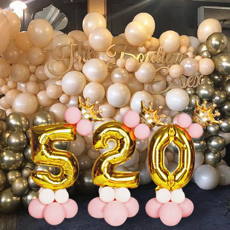 

32inch Foil Number Balloons Happy Birthday Balloon Air Number Foil Balloons Kids Toys Wedding Party Birthday Helium Globos Party