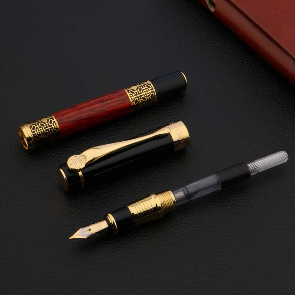 530 Classical Fountain Pen Wood Grain High-Grade Business Pen Metal Signature Fountain 1pcs fountain pen metal pen wood grain pen