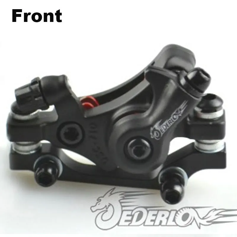 1 pc black Front MTB горный велосипед тормозной диск Алюминиевый сплав велосипедный тормоз механический суппорт велосипедные части Цветные горный велосипед тормоза - Цвет: 1 pc black Front
