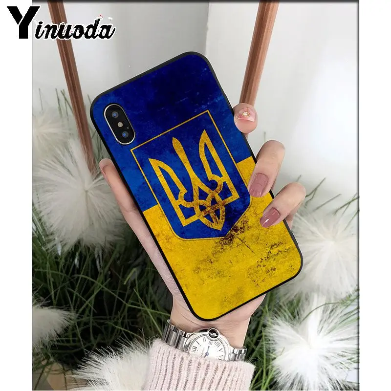 Yinuoda Ukraine Flag TPU Soft High Quality Phone Case for Apple iPhone 8 7 6 6S Plus X XS MAX 5 5S SE XR 11 11pro max Cover - Цвет: A9