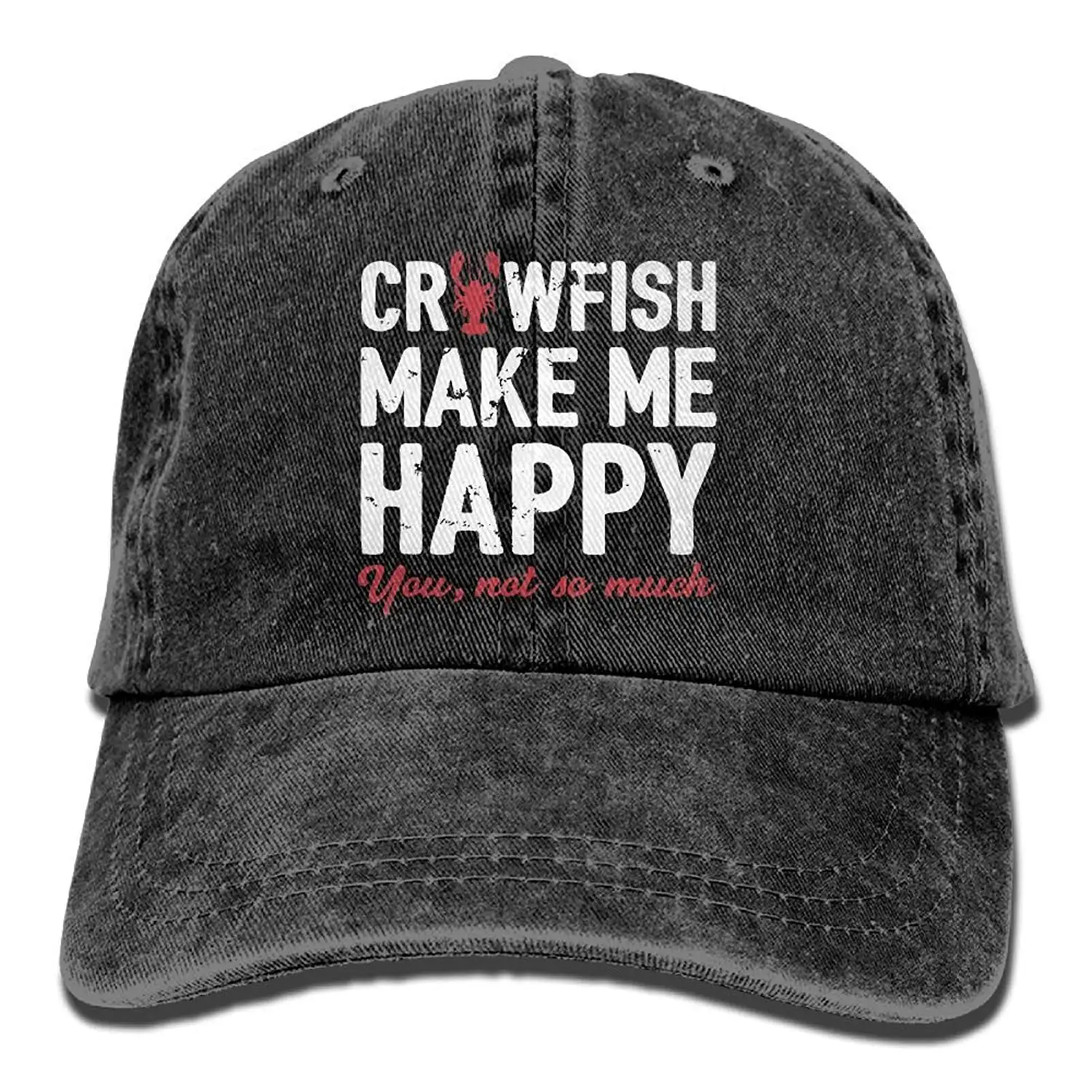 Happy Camper унисекс бейсбольная кепка хлопок деним Регулируемая Кепка для гольфа s для мужчин или женщин