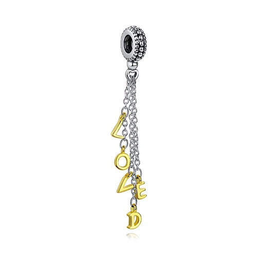 PY1850 Розовое Золотое любовное сердце семья Клевер пчела Шарм Подходит Pandora браслет бусины 925 пробы серебряные амулеты подлинные ювелирные изделия - Цвет: PY1850