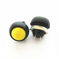 6PCS Small Button Switch Waterproof Switch Self-reset PBS-33B 12MM Red Lock-free Switch 6 Colors - Image 5