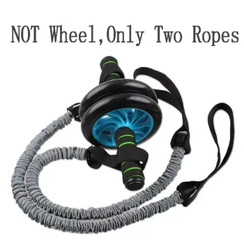 

1 Pair Wheel Pull Sports Stretch Abdominal Exercise Accessories Roller Durable Rope Gym Training Elastic Practical