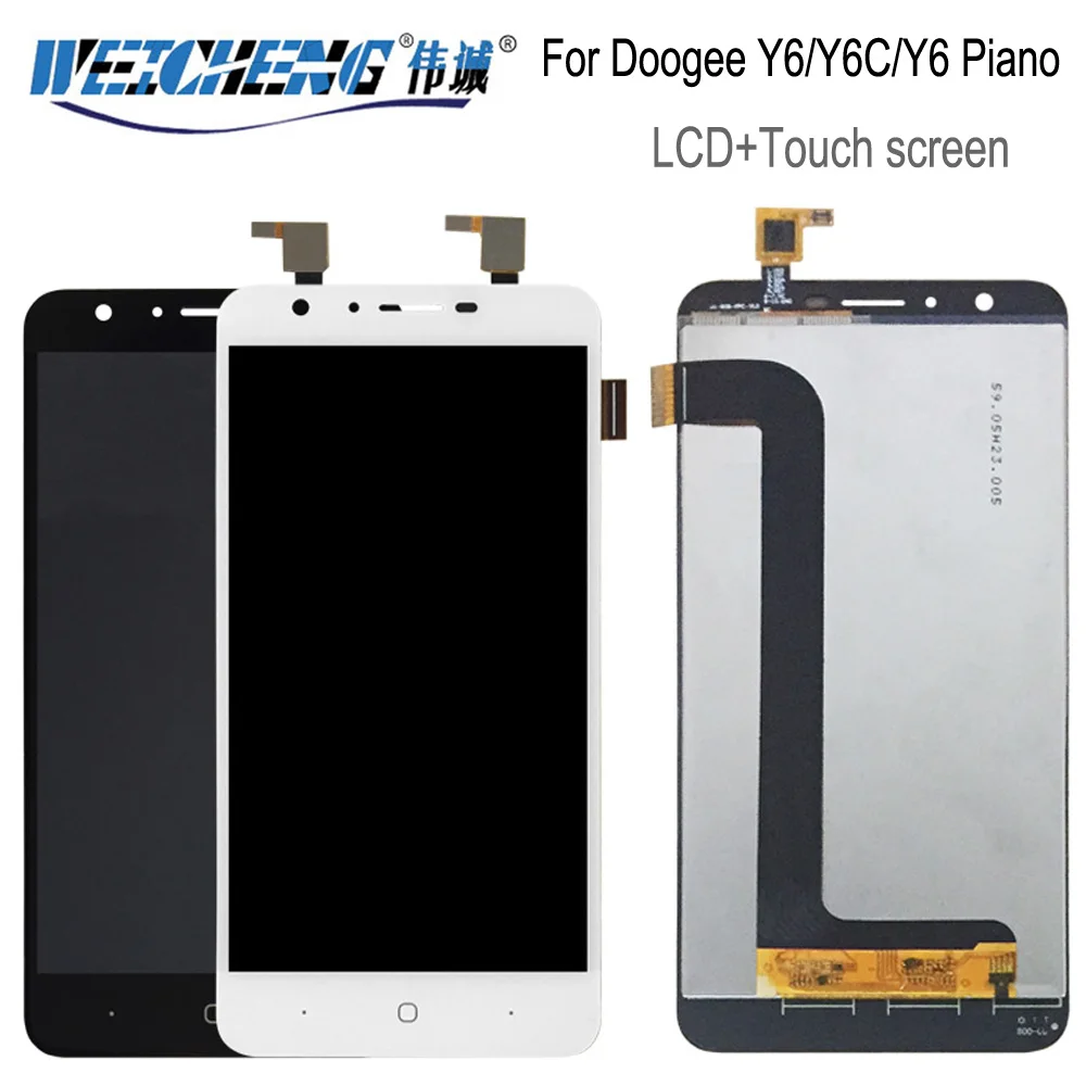 Skup Do DOOGEE Y6 Y6C ekran lcd do telefonu komórkowego + TP montaż digitizera ekranu dotykowego + narzędzia 5.5 \