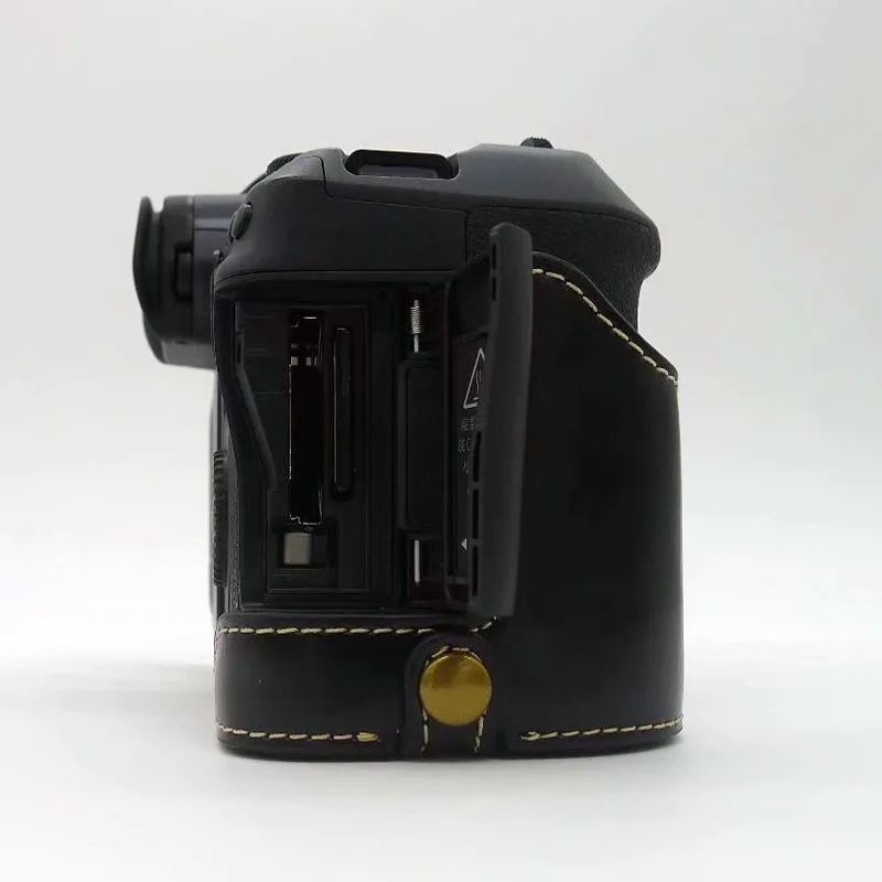 Couro Câmera Meia Capa para Canon Grip Canon Eos r rp r5 r6 - Image 4