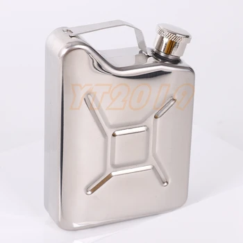 

50pcs Stainless Steel Jerry Can Hip Flask or Oil flask with free funnel, Customized logo