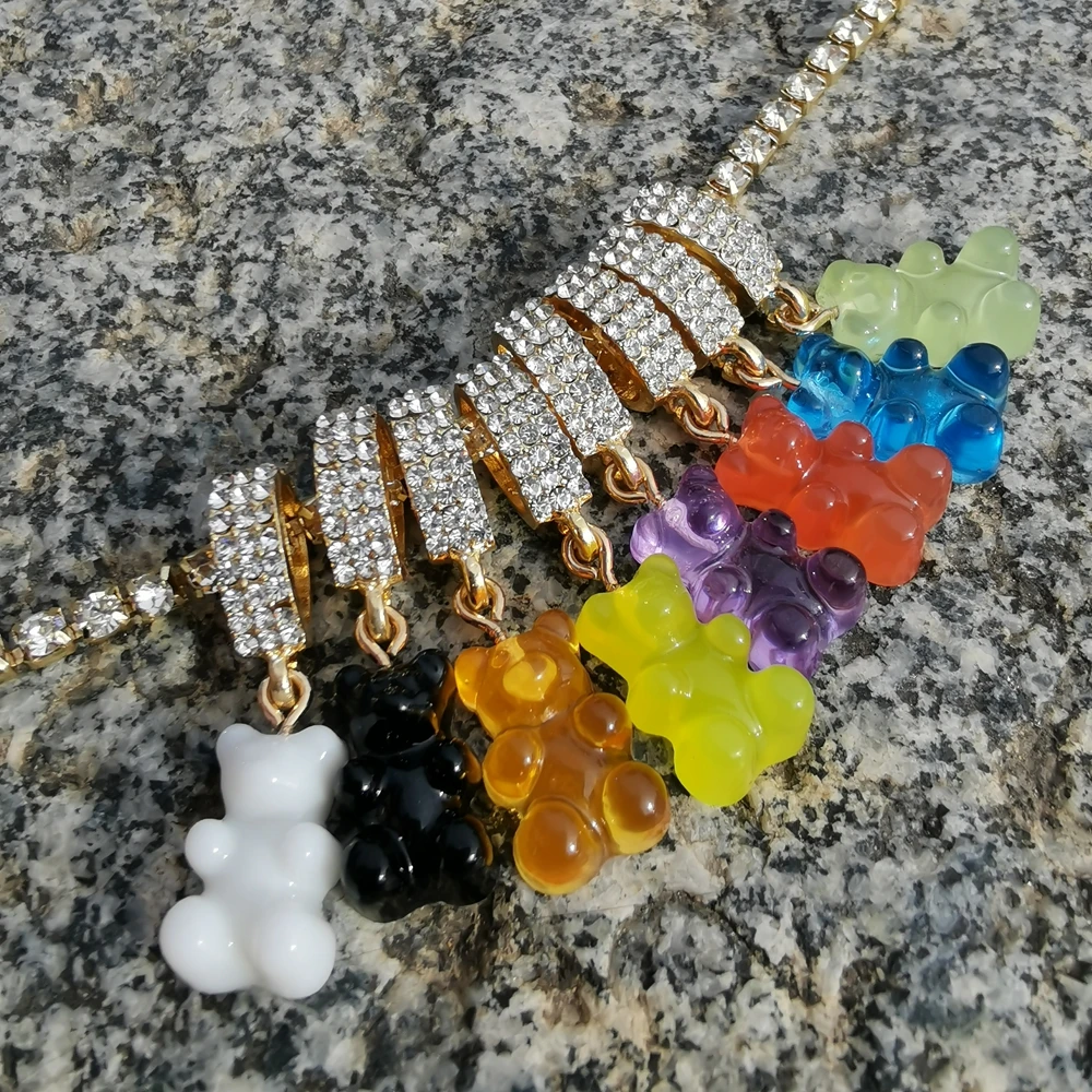 Lost Lady Cute Candy Color Animal Bear Dangle Earrings Lovely Cartoon Earrings for Girls Women Children Birthday Gift Jewelry dangle earrings,animal earrings