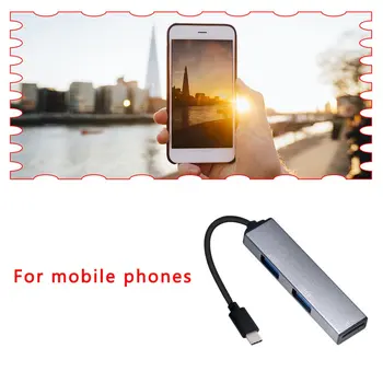 

Type-C USB OTG Docking Station HUB Tf Card Reader Splitter Aluminum-Magnesium Alloy Type-C To 2 USB HUB