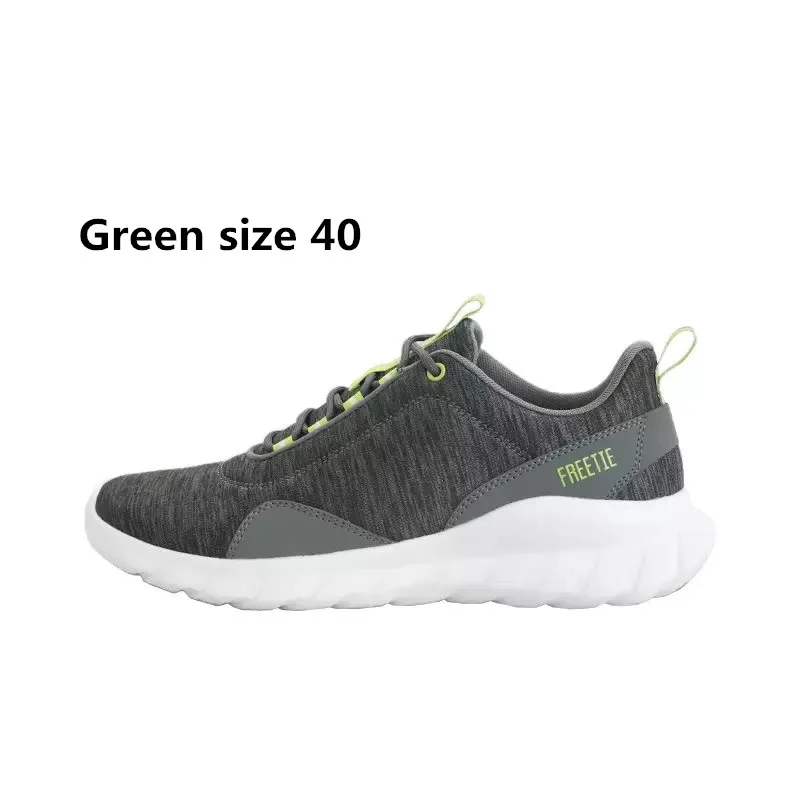 Green 40 Xiaomi FREETIE 39-44 размера плюс мужская спортивная обувь, светильник, Дышащие Трикотажные Городские кроссовки для бега, для спорта на открытом воздухе - Цвет: Green 40