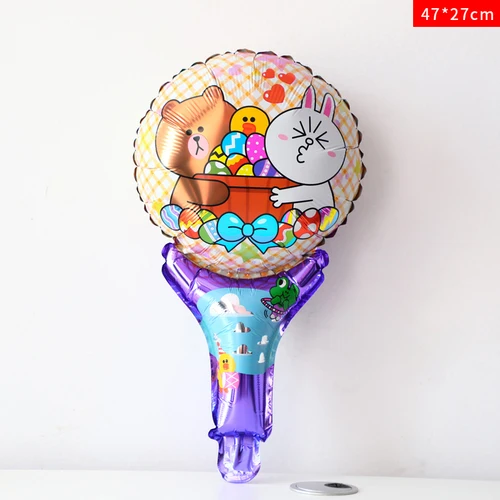 Cony Brown Holds Кролик Кони коричневый медведь тема ребенок день рождения год украшение настенный шар мультфильм воздушный шар - Цвет: Cony Brown Holds