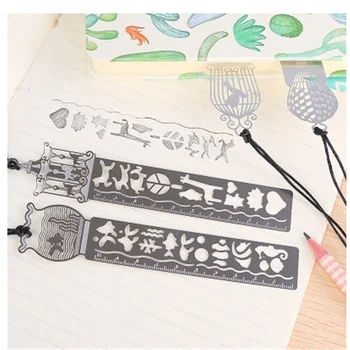 

1pcs multifunctional drawing and painting ruler Hollow template ruler student handbook tool set