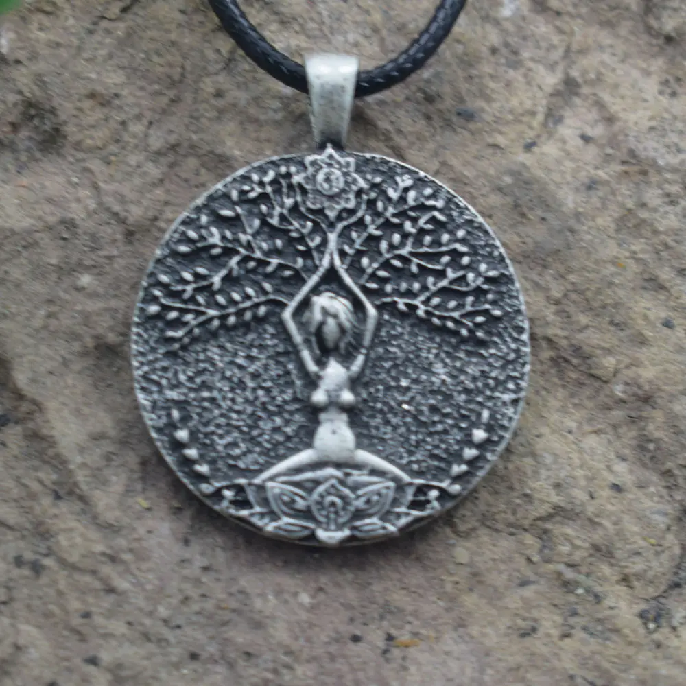 SanLan wicca Древо жизни Луна ожерелье богини удачи религиозные украшения ювелирные