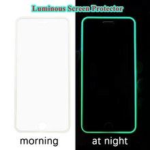 Świecące świecące ochraniacze ekranu szkło hartowane dla IPhone 12 11 Pro Max Mini 7 8 Plus XR X XS SE 2020 szkło ochronne