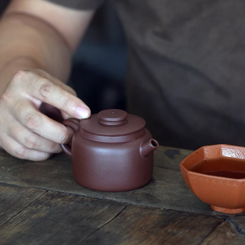 

★Yishuitang purple clay pot original miner's work 175cc