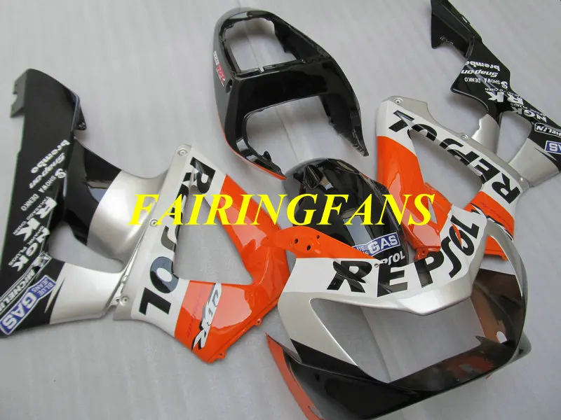Инжекторный комплект для HONDA CBR900RR 929 00 01 CBR 900 RR CBR 900RR 2000 2001 REPSOL серебристый Обтекатели на кузов+ подарки HE35