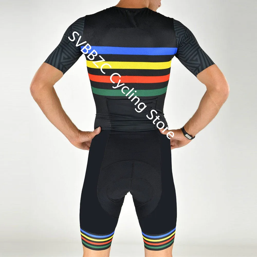 SVBBZC набор Джерси для велоспорта, костюм для триатлона, цельный мужской Облегающий комбинезон с коротким рукавом, одежда для велоспорта