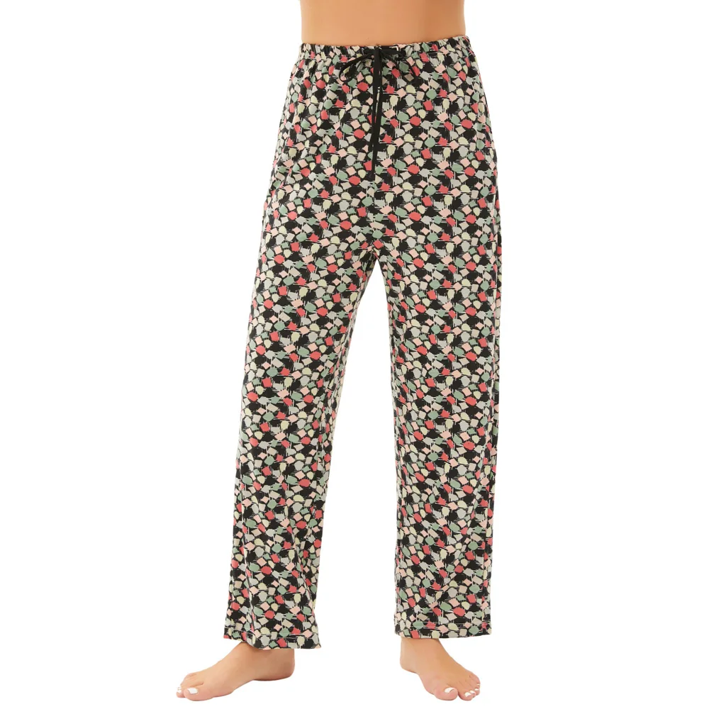 

Women Sleep Bottoms Elastic Drawstring Sleep Pants Pockets Female Comfy Pants