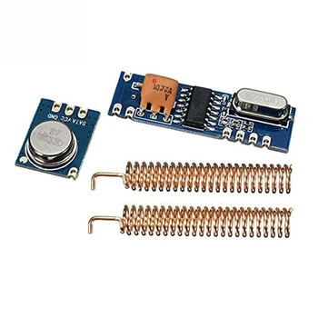 

1 Set 433MHz 100 Meters Wireless Module Kit ASK Transmitter STX882 + ASK Receiver SRX882 + 2Pcs Copper Spring Antenna