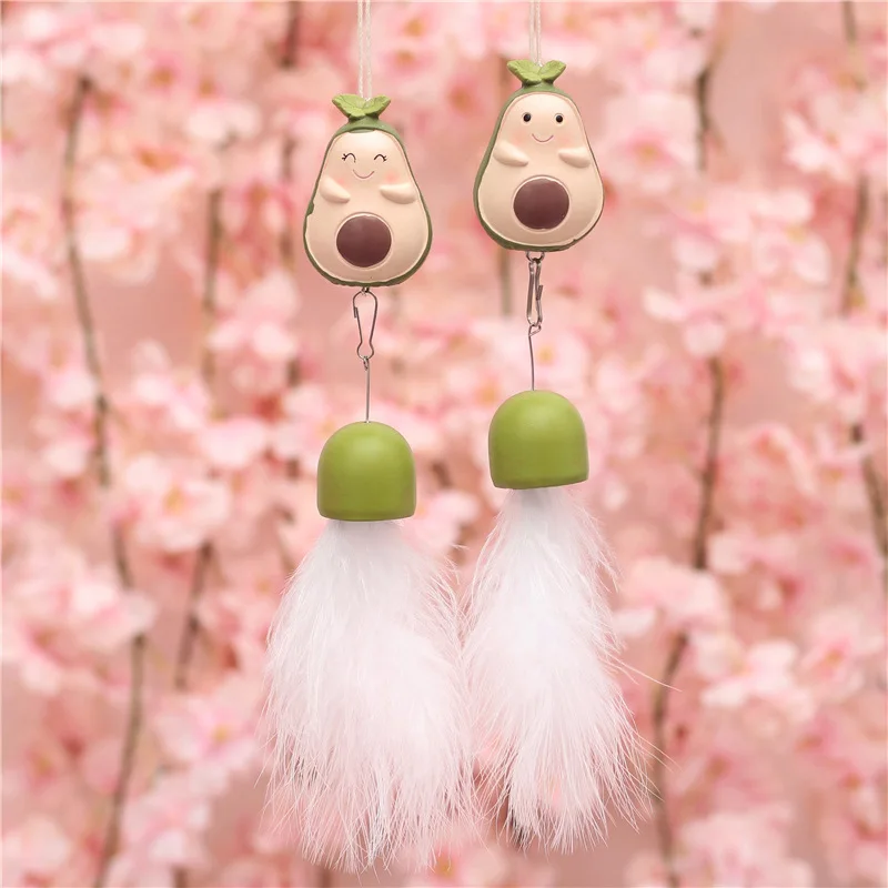 

Creative Door And Window Decorative Crafts Avocado Bell Wind Chime Car Hipster Pendant Hanging Decoration Students Gift