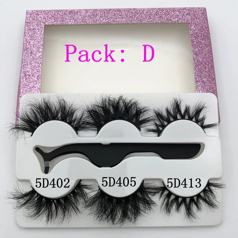 

Mikiwi 3Pairs with tweezers 3d Mink Eyelashes Thick Full Strip 3D Mink Lashes Makeup Dramatic Lashes 3 Pack 5D Mink Lashes