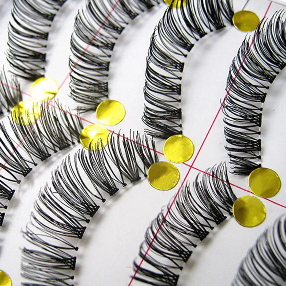 

10 Pairs Makeup Handmade Natural Long False Eyelashes Sparse Eye Lashes 2020 NEW