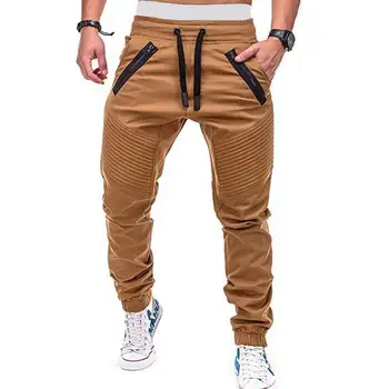 

Pantalones de chndal pantalones de los hombres joggers de hip hop pantalones de carga streetwear de los hombres moda casual