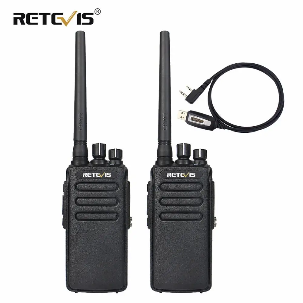 Портативная рация Retevis RT81 высокомощное цифровое радио DMR 2 шт. влагозащита IP67 UHF VOX
