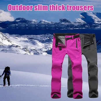 

Women Waterproof Outdoor Winter Thermals Pants Windproof Trousers for Hiking Skiing TT@88