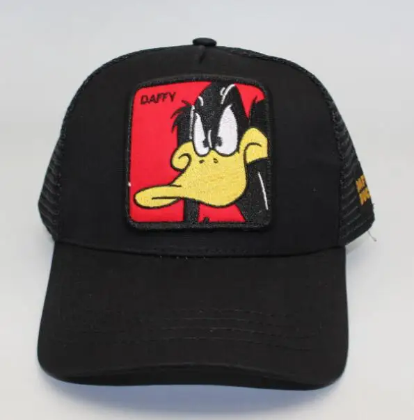 NEWL мультфильм вышивка Даффи Snapback кепка хлопок бейсбольная кепка для мужчин женщин хип хоп папа сетчатая шапка Дальнобойщик Кепка гоночная шляпа - Цвет: C