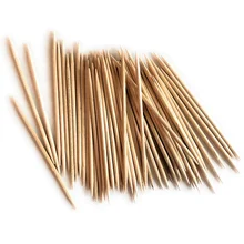 Натуральные Бамбуковые Зубочистки двуглавый мелкий зубочистка домашний салат палка настольные аксессуары