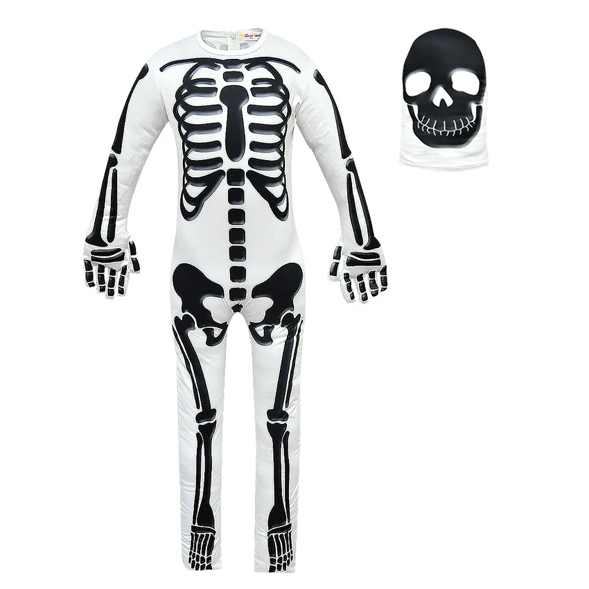 Horror Stranger Things Skull Trooper Scary Zombie Skeleton Cosplay ...