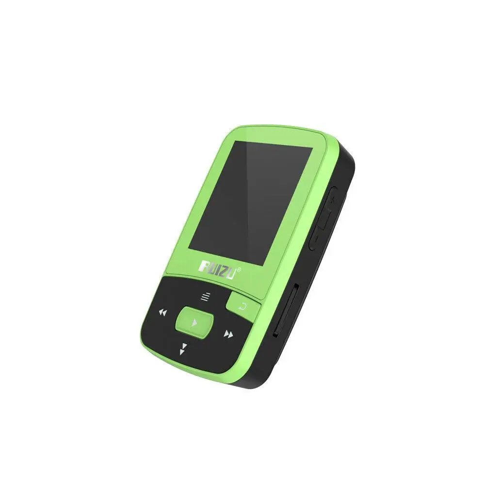 RUIZU X50 MP3 MP4 музыкальный плеер 1,5 дюймов экран Беспроводная Поддержка Bluetooth 4,0 300 мАч батарея без потерь FM радио APE/FLAC/WAV r60 - Цвет: Green