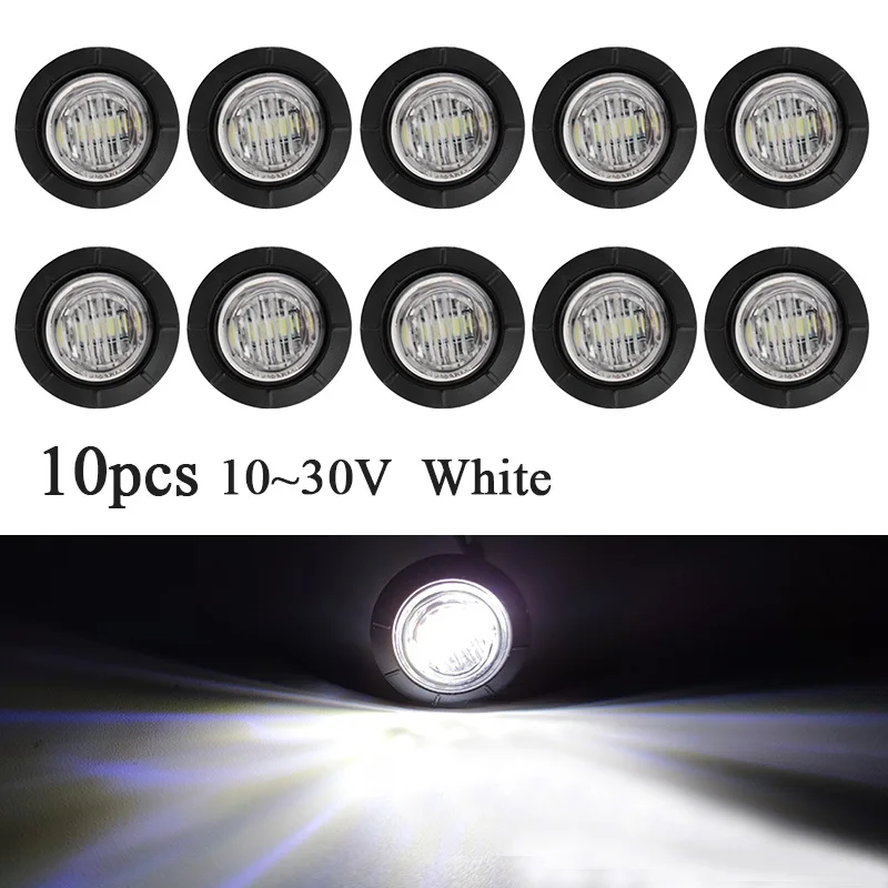 10PCS Luces Led 24v Para Camion Truck Accesorios Led 24v Truck Camiones  Side Marker Lights for fh Kamaz