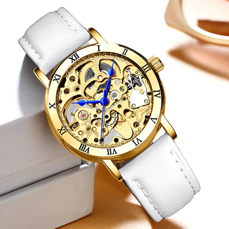 Mechanical-Watch Wrist-Watches Skeleton Automatic Women Ladies Luxury New Brand Waterproof