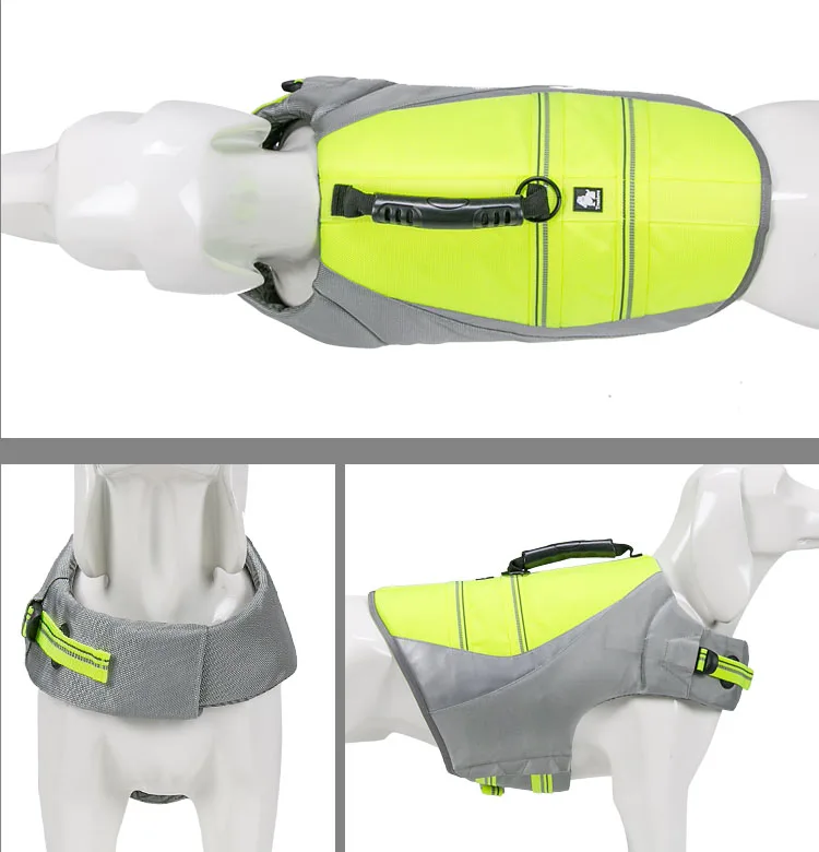 Truelove Pet Dog Life Jacket Vest Flotation Device Safety Adjustable Reflective Secure Swimwear Dog Life Saver french bulldog  (10)