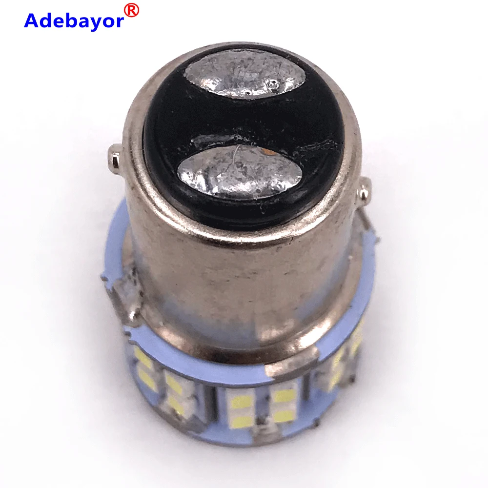 

Adebayor100pcs 1157 3020 SMD 50 Led Car Light BAY15D P21/5W Auto Brake Light Bulb Lamps Xenon for ford Car Styling White