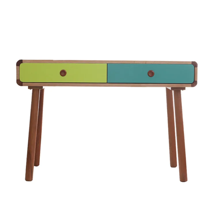 

New Style Children Library Furniture CHILDREN'S Desk Simple Writing Desk Red Oak Desk Light Luxury Writing Desk
