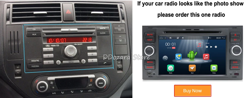 Cheap PX6 car radio 2 din Android car dvd cassette player for ford for focus 2 tape recorder gps navigation wifi steering wheel 4G RAM 8