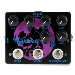 Caline DCP-08 Nightwolf Fuzz & Pure Sky Overdrive 2-in-1 Guitar Effect Pedal True Bypass Electric Guitar Parts & Accessories