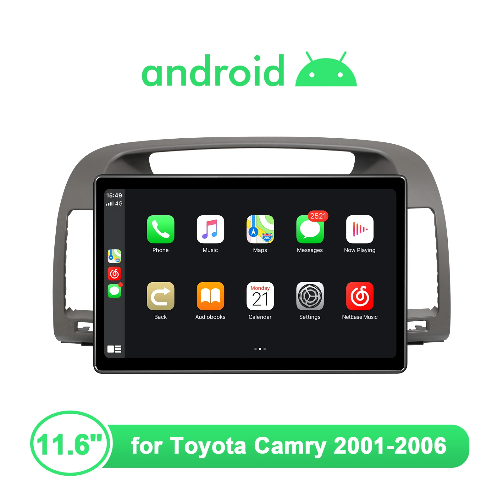 Новый Joying Android 10 0 I Din 11 6 дюймовый автомобильный стерео плеер GPS навигация WiFi Bluetooth