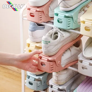 

Shoe Organizer Shoes Storage Rack Shoebox Durable Adjustable Footwear Support Slot Space Saving Cabinet Closet Stand