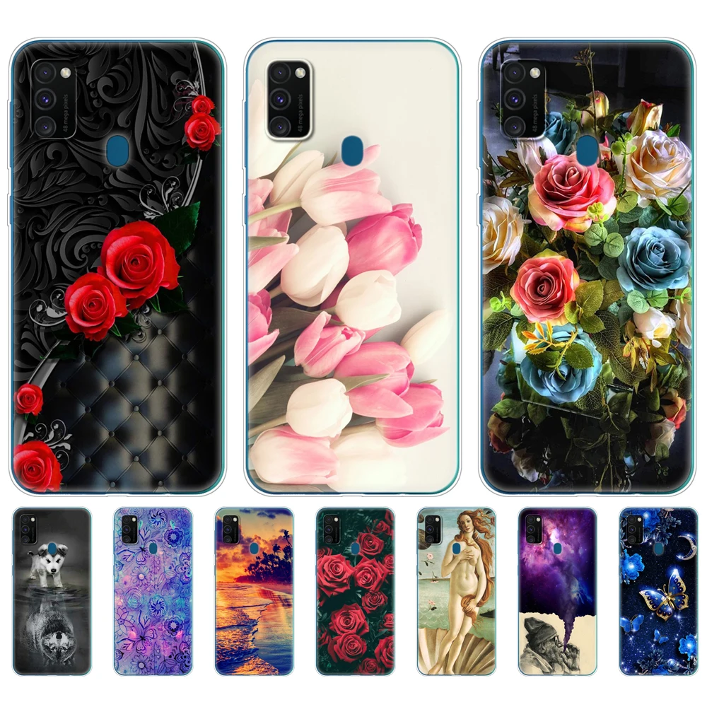 Силиконовый чехол для Samsung Galaxy M30s телефона бампер M 30s SM M307 мягкий из ТПУ|Бамперы| |