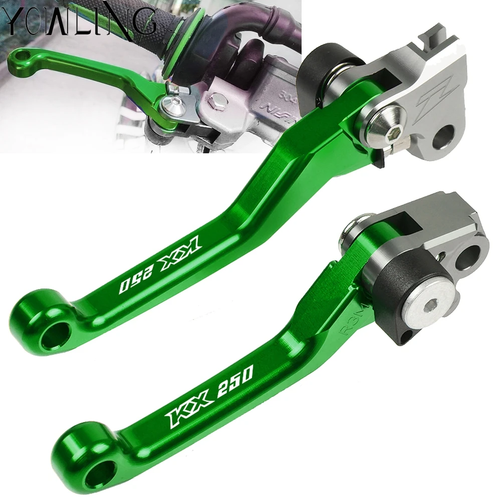 

For Kawasaki KX 250 KX250 2000 2001 2002 2003 2004 Dirt Bike Motocross CNC Aluminum handle Levers Folding Brake Clutch Lever