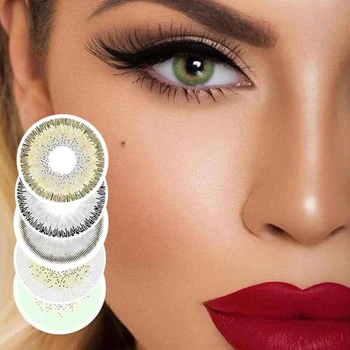 

2pcs/pair Cosmetic Colored Contact Lenses Beauty Cosmetic Pupil for eyes contact Lenses prescription Colored eyes Cosplay Lens