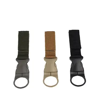 

Tactical Water Bottle Holder Hanging Buckle Mineral Water Bottles Carrier Clip Belt Drinks Holder Buckles Camping Hiking 3Pcs