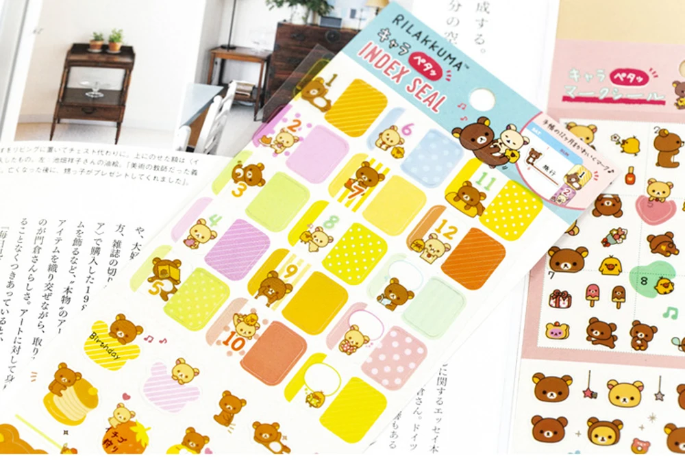 1 шт. Kawaii Мультфильм Sumikko Gurashi Bullet Journal Декоративные Канцелярские наклейки Скрапбукинг DIY дневник альбом палка этикетка