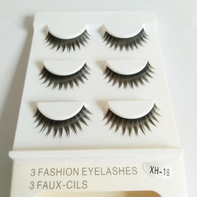 

Hot Selling Acrylic Eyelash Densely Pointed Tail Short False Eyelashes Japanese-style Hot Selling Natural Soft XH-18
